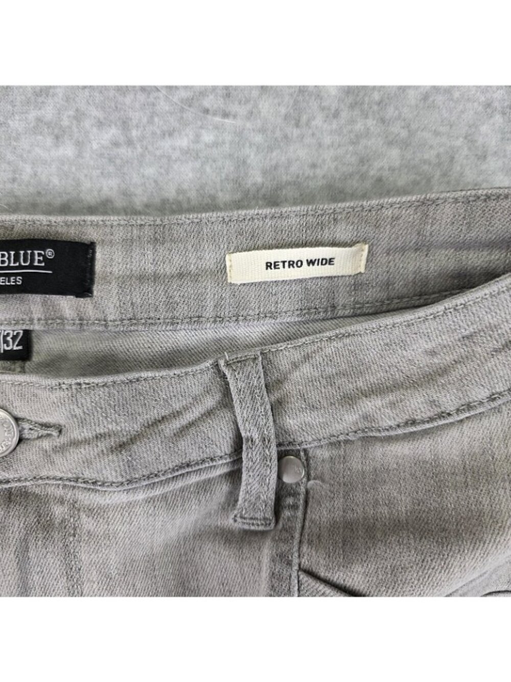Judy Blue Jeans Womens 15/32 High Rise Wide Leg Gray Stretch Denim Pants - Picture 4 of 10